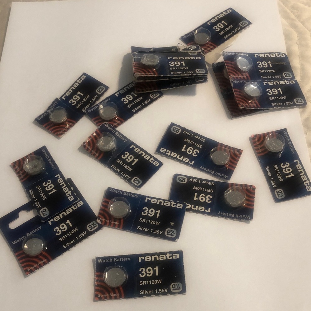 391 Silver Watch Batteries - 1.55V SR1120W (Pack)